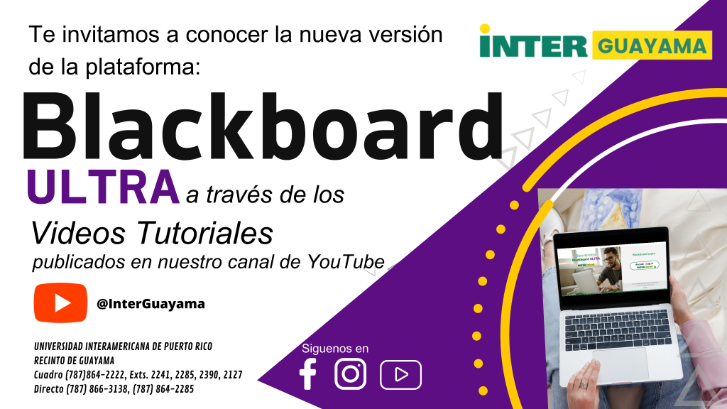 Blackboard Ultra Videos Tutoriales